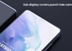 samsung astuce capteur photo sous écran caché