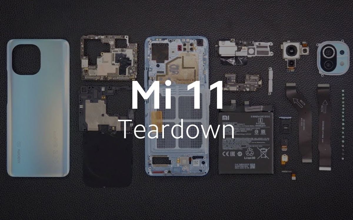 Xiaomi Mi 11 démontage officiel teardown