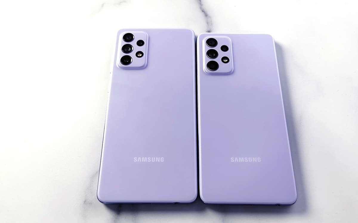 Samsung Galaxy A52 5G et Galaxy A72