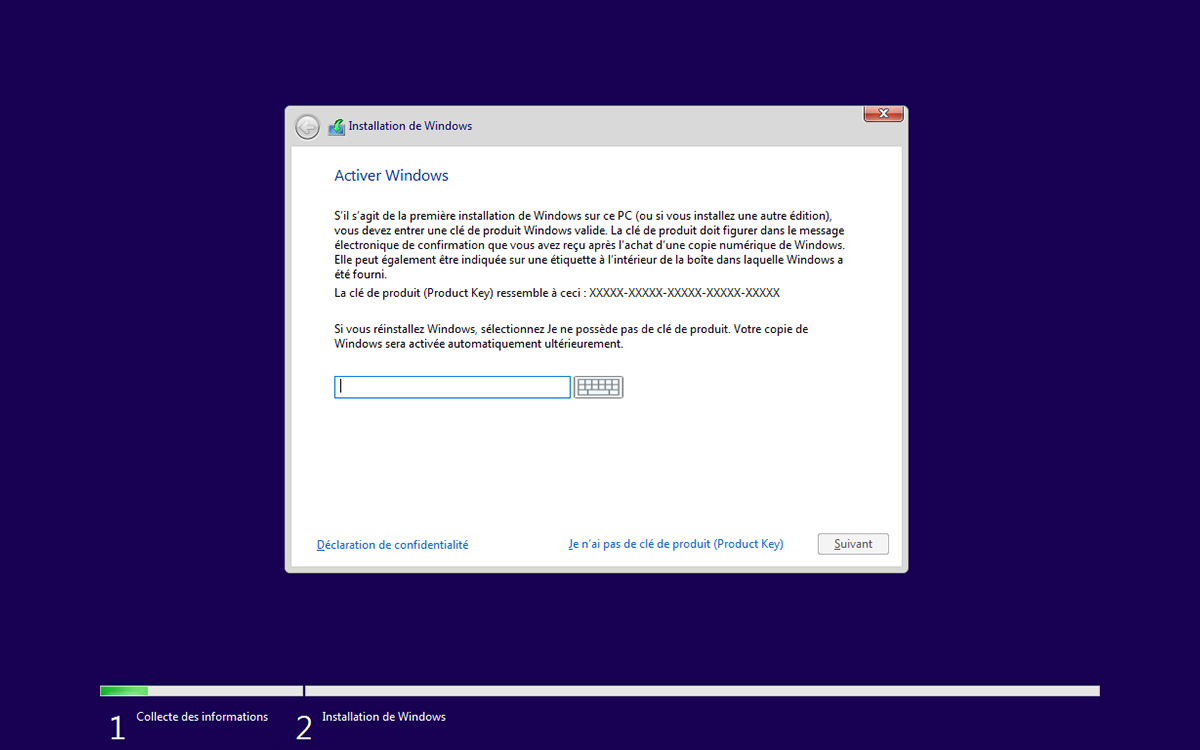 Windows 10 installation activate windows