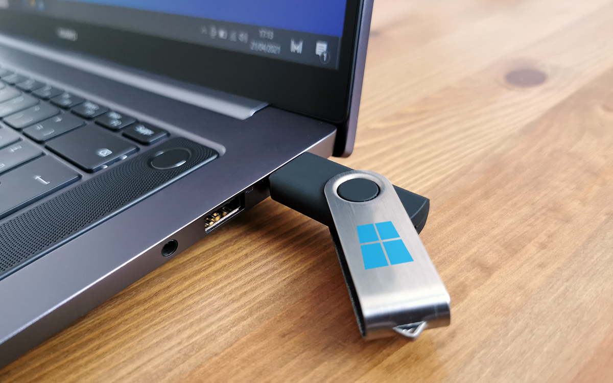 Windows 10 USB key installation