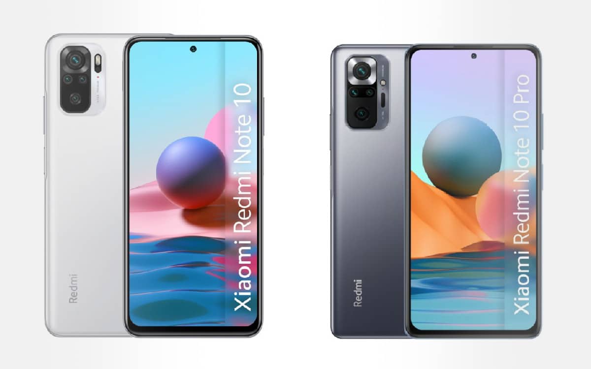 Xiaomi Redmi Note 10 et Note 10 Pro meilleur prix