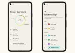 Android 12 dashboard sécurité