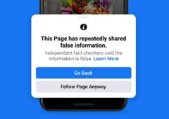 Facebook fausse information