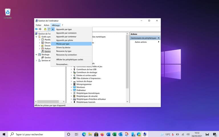 Windows 10 : le gestionnaire des périphériques et des pilotes devient ...
