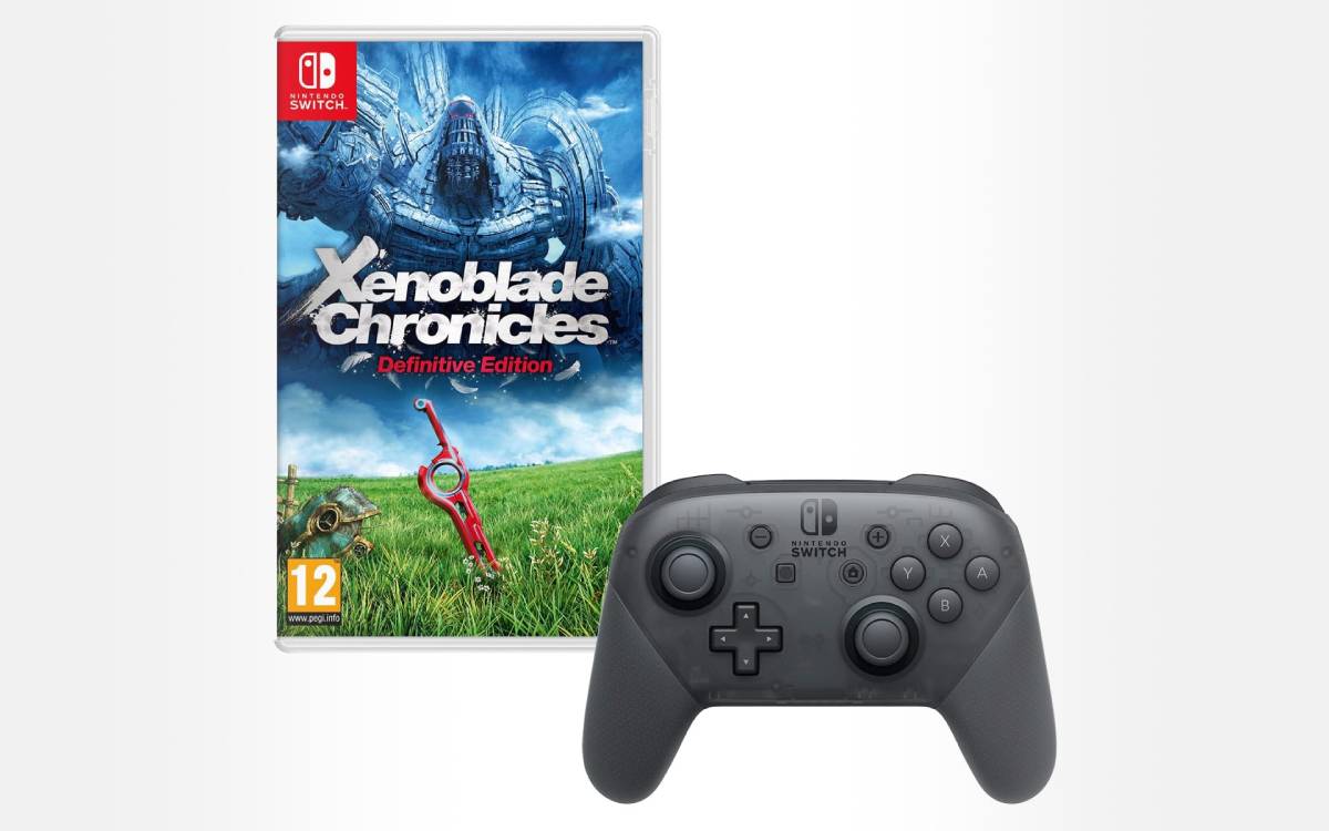 pack manette Nintendo Switch Pro et jeu Xenoblade Chronicles à prix réduit
