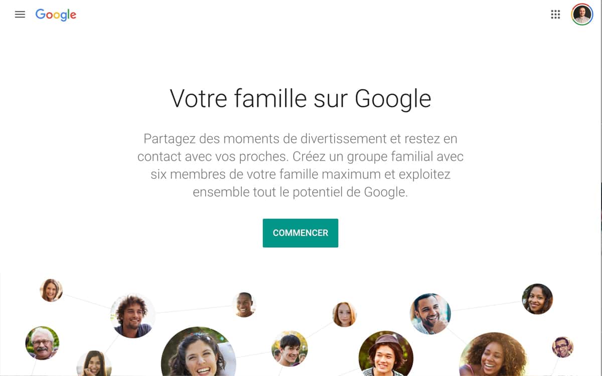 Google One Partage famille