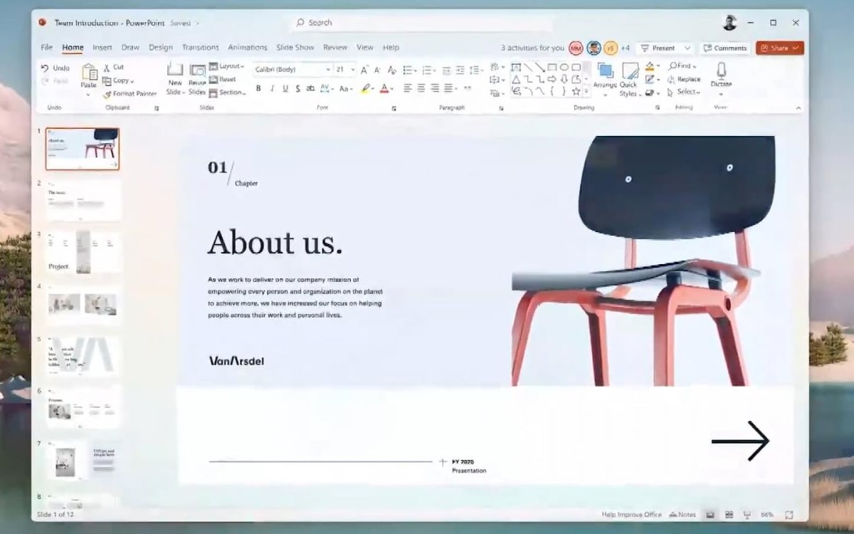 Windows 11 : Microsoft dévoile le design de l’explorateur de fichiers, PowerPoint et Word