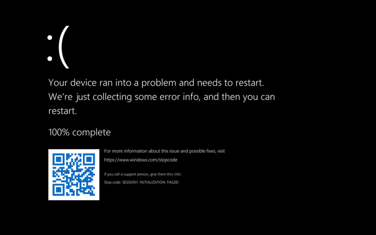 Windows 11 BSOD ecran noir de la mort