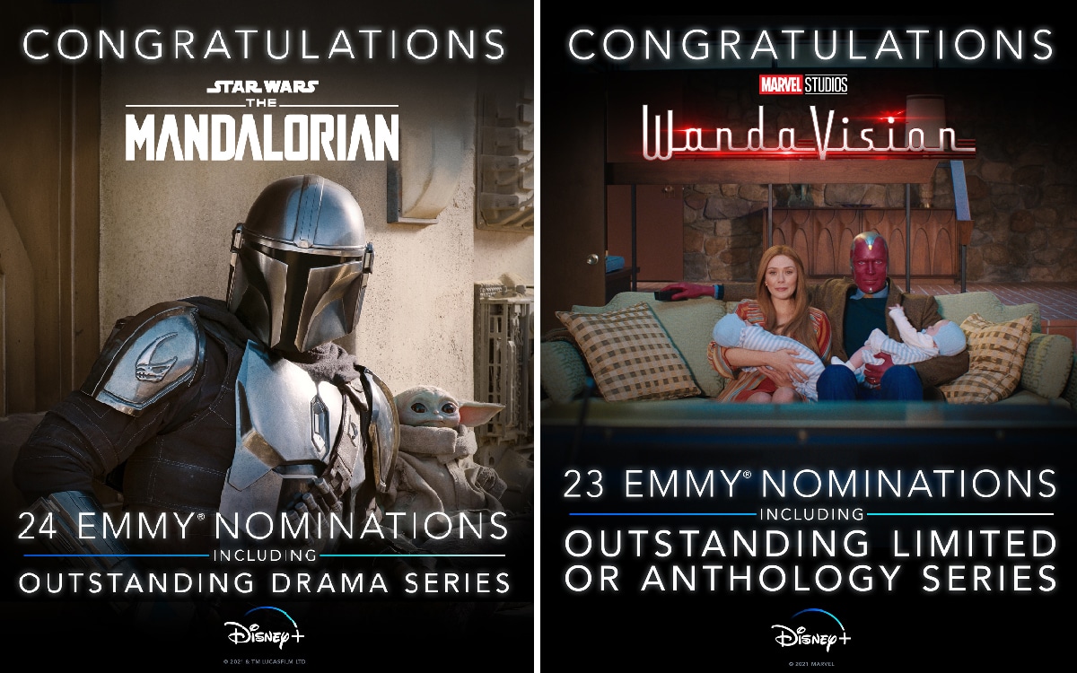 The Mandalorian Wandavision Emmy Awards 2021