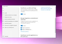 Windows 10 blocage application indesirable malware