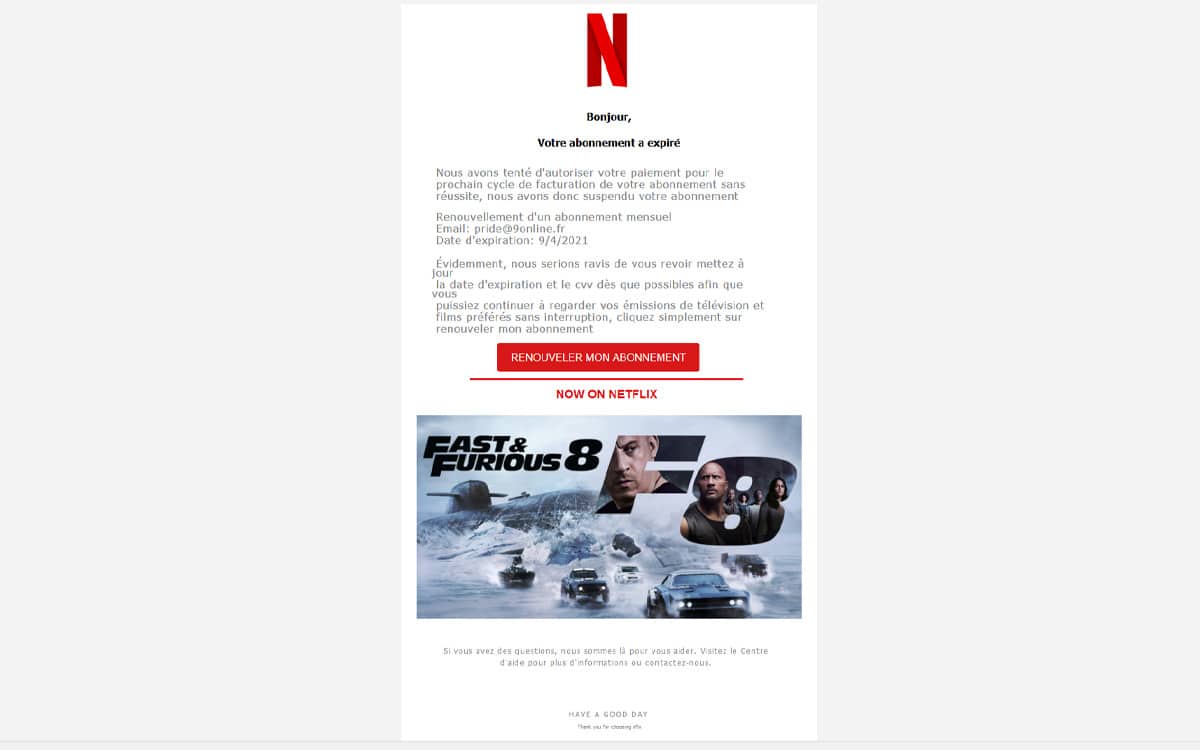 Netflix Phishing