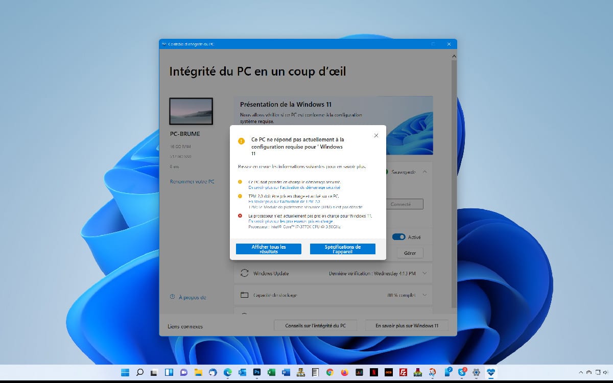 install windows 11 sur pc non compatible