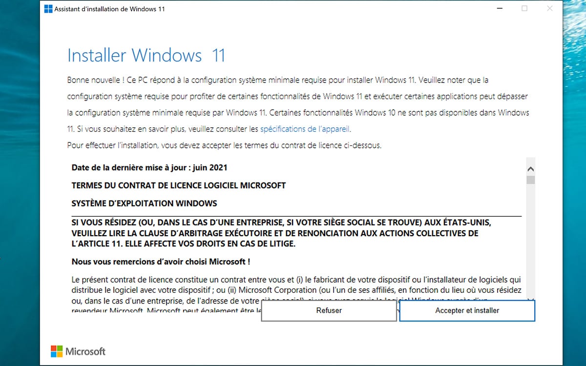 Installer Windows 11 Assistant