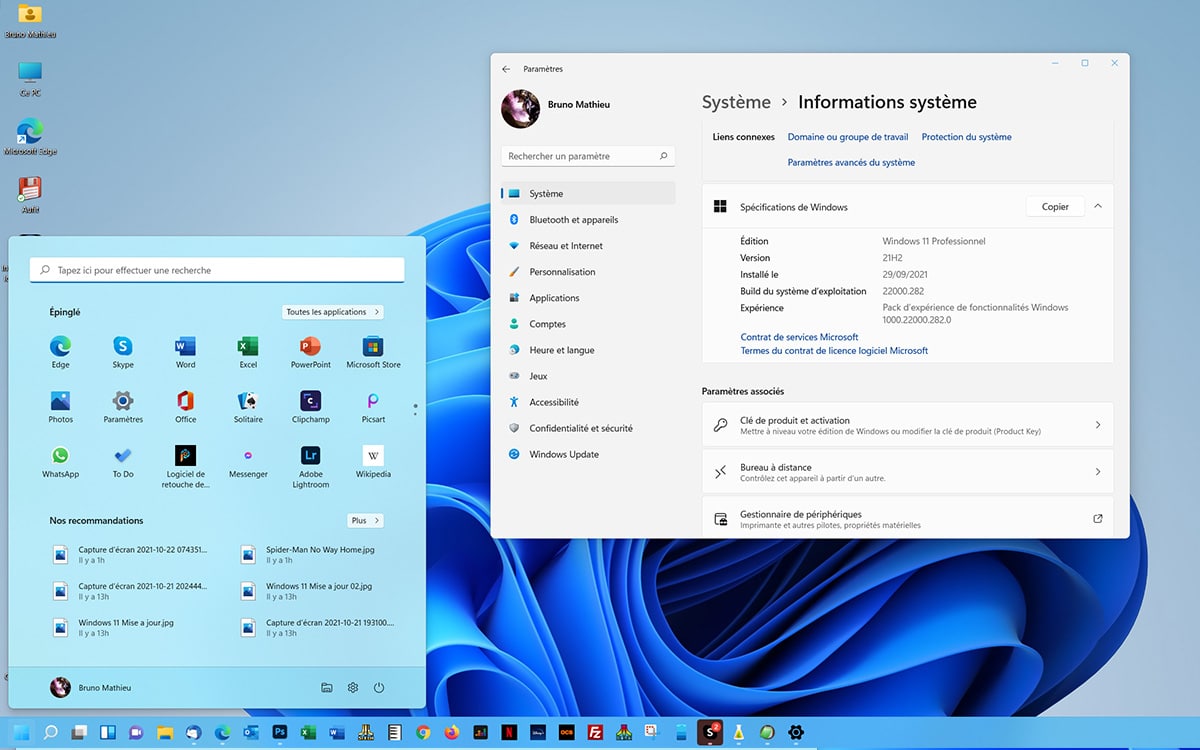 Windows 11 Informations systeme