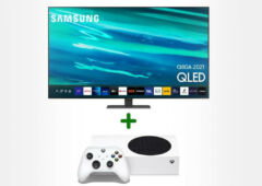 pack gaming smart tv samsung qled q80a 55 1