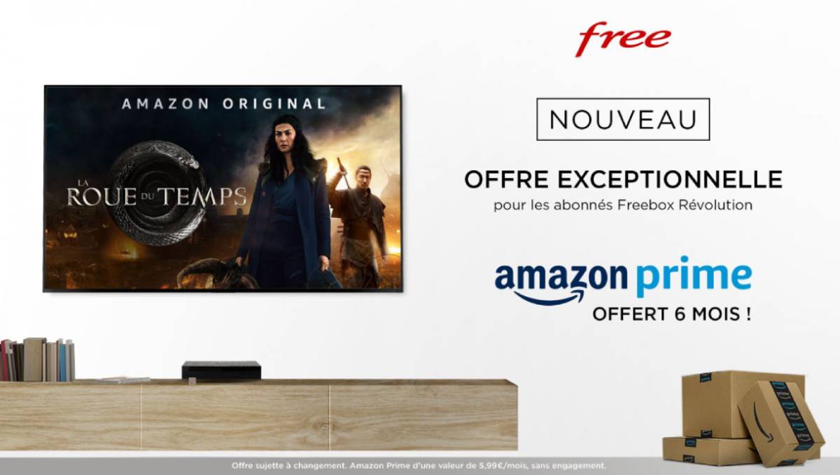 Amazon Prime offert chez Free