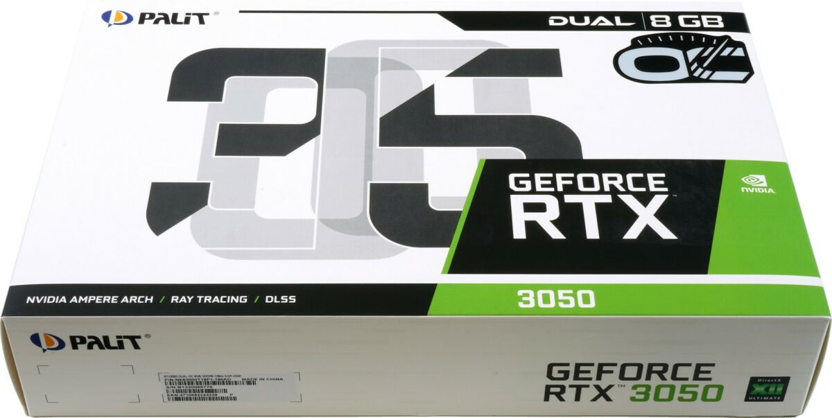 NVIDIA GeForce RTX 3050 box