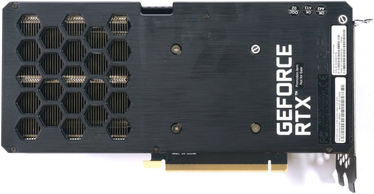 NVIDIA GeForce RTX 3050 back