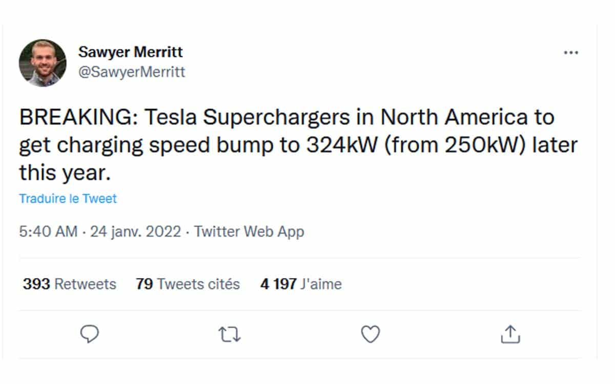puissance superchargeurs tesla