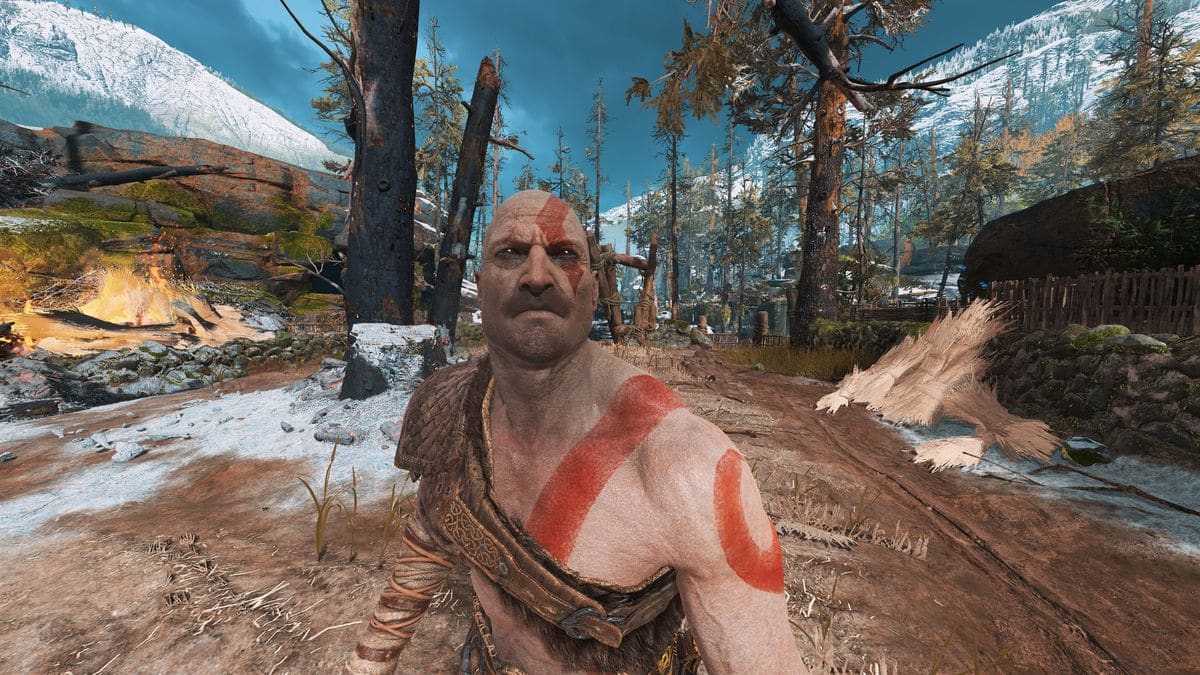 Kratos sans barbe