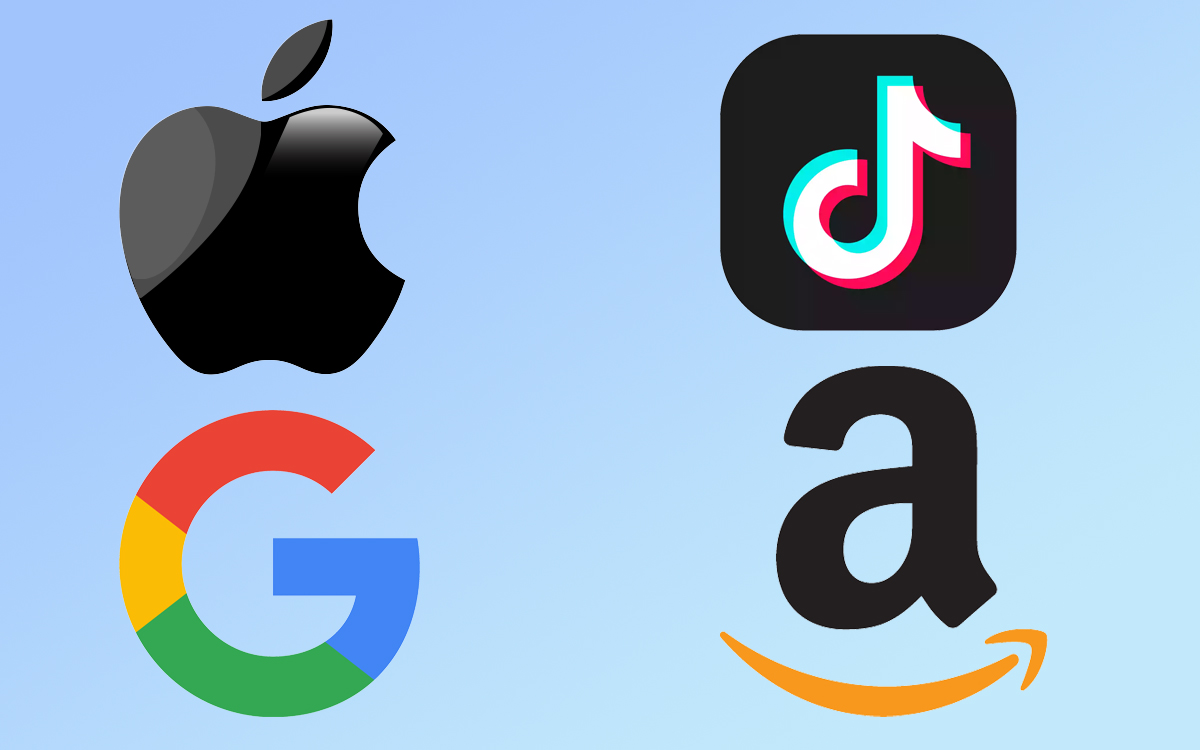 Apple-amazon-tiktok google entreprises plus influentes monde