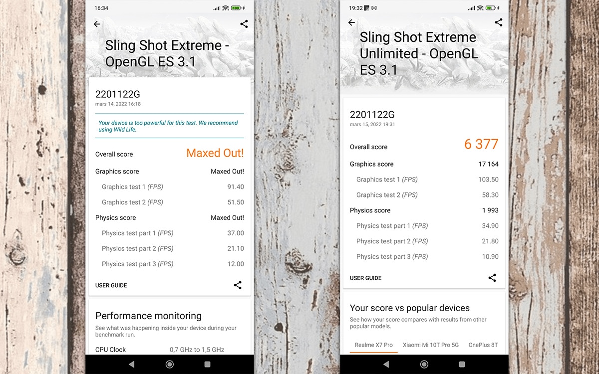 Xiaomi 12 3DMark Sling Shot Extreme