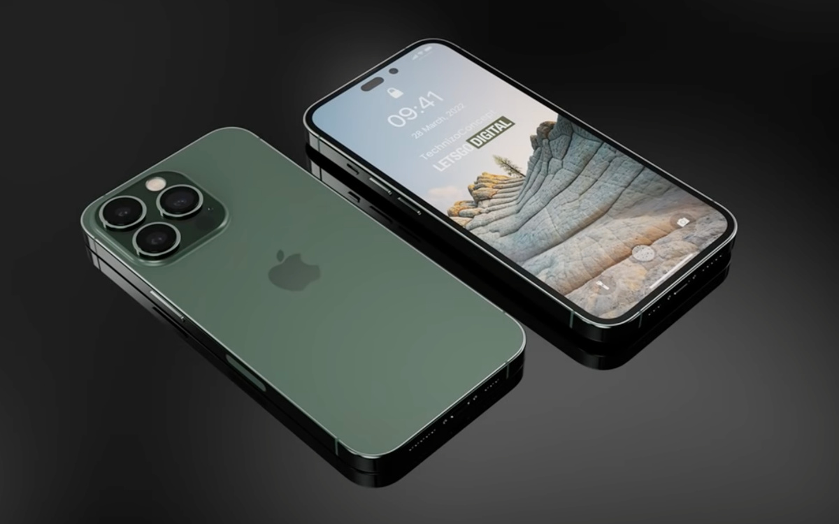 concepto de apple iphone 14 pro