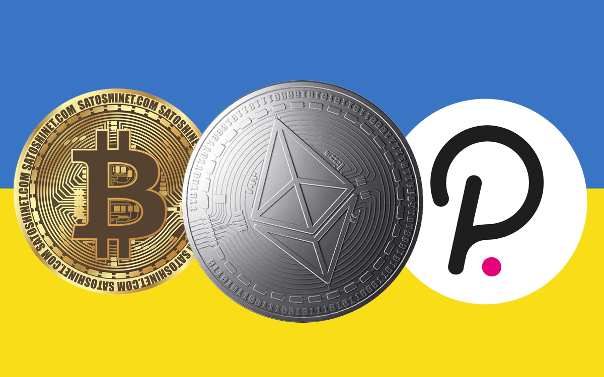 bitcoin ether ukraine dons cryptomonnaies