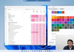 gestionnaire tâches windows11 couleur