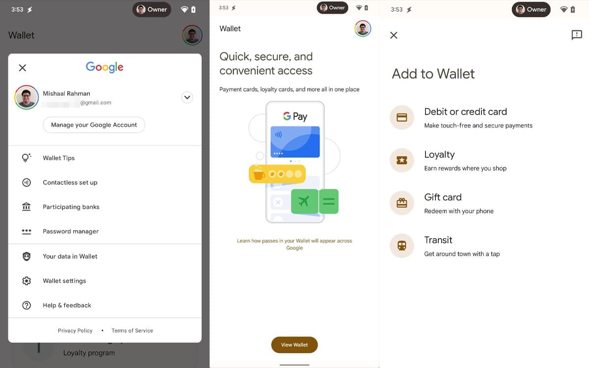 google wallet android 13