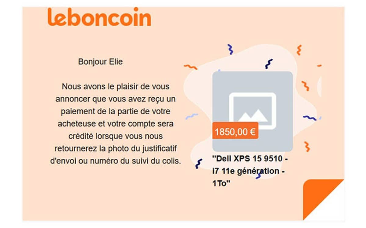 leboncoin arnaque paiement securise