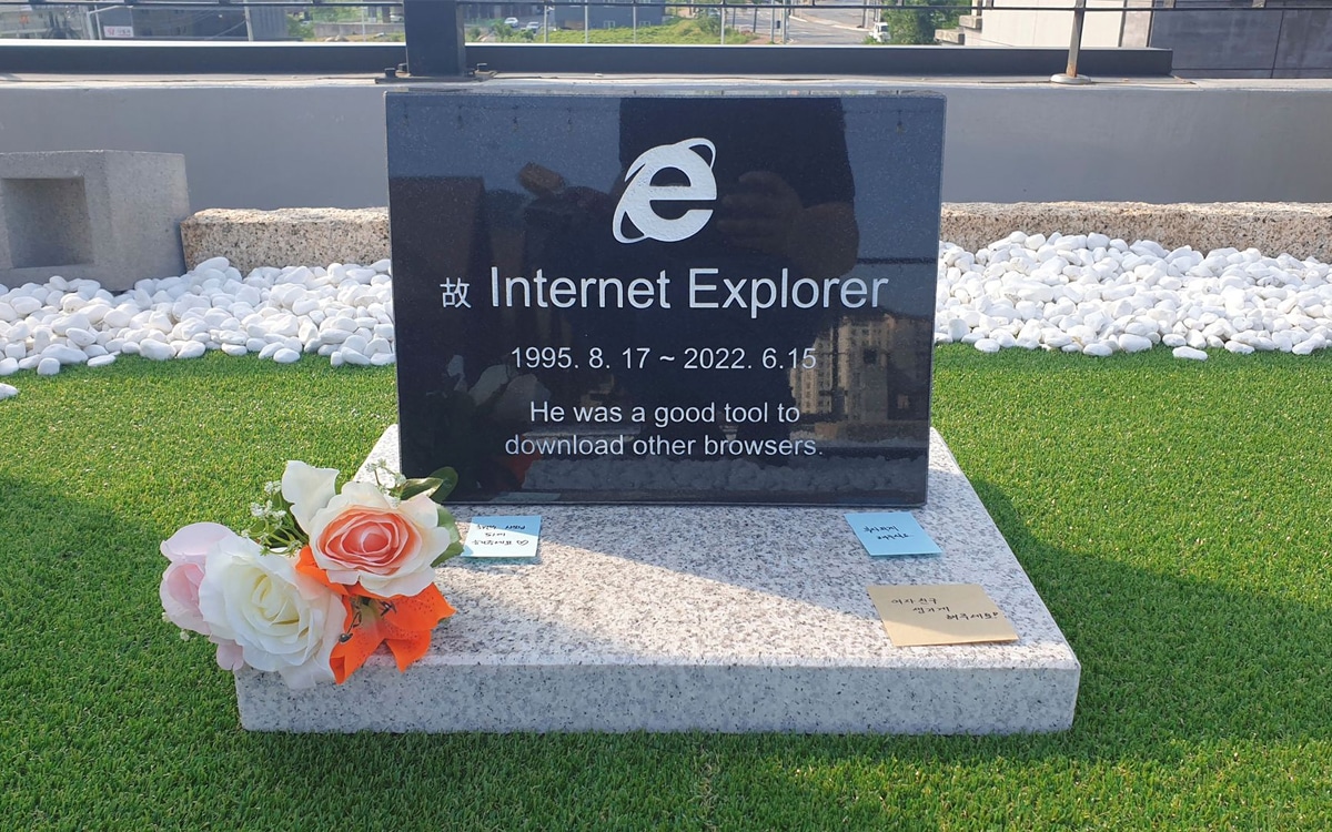 Internet Explorer tombe