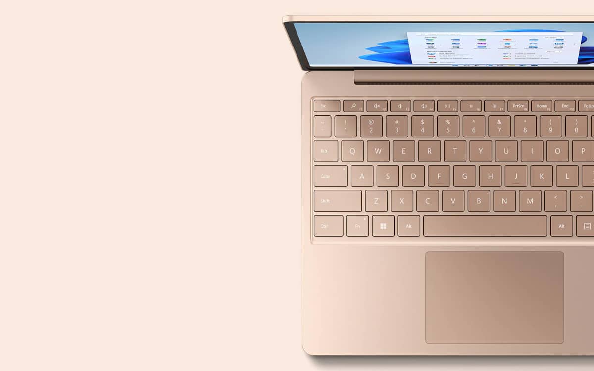microsoft surface laptop go 2 officiel