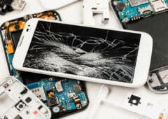 Ecran casse smartphone