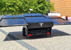 Tesla remorque solaire