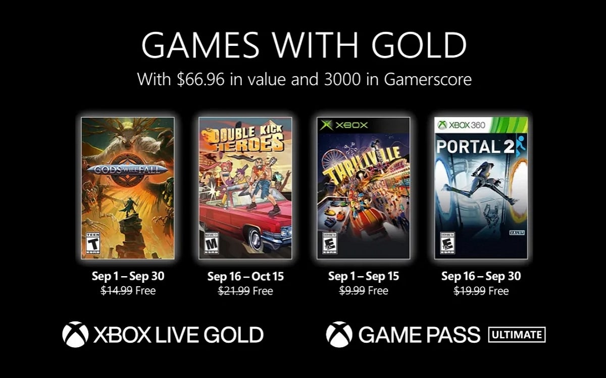 Games with gold septembre