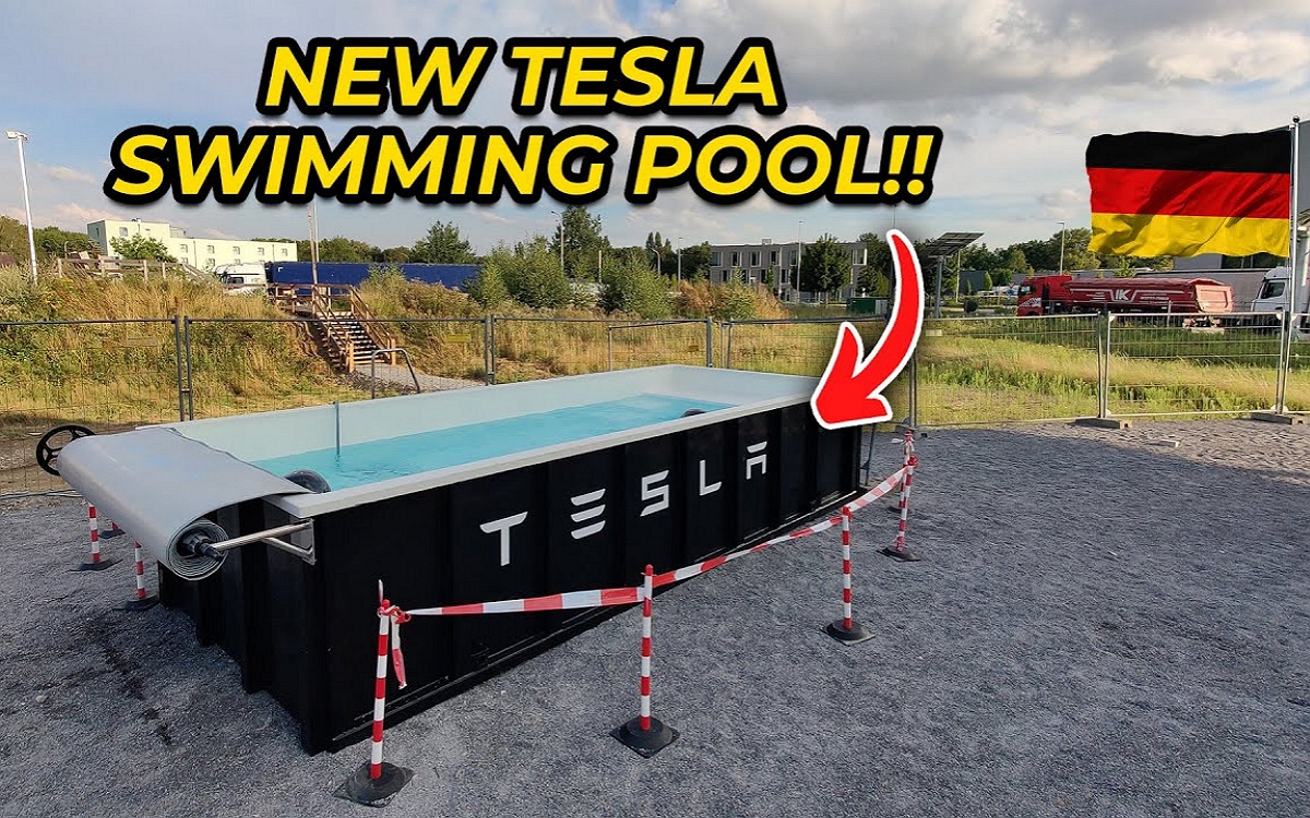 Tesla swimming pool