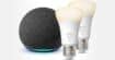Profitez d'une belle offre sur le pack Echo Dot 4 + 2 ampoules Philips Hue White