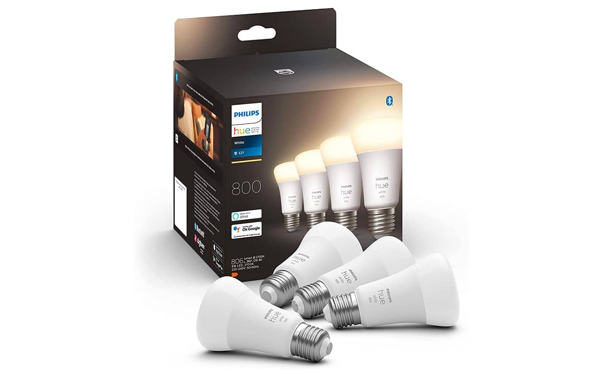 Ce pack de 4 ampoules connectées Philips Hue White à moins de 40 euros