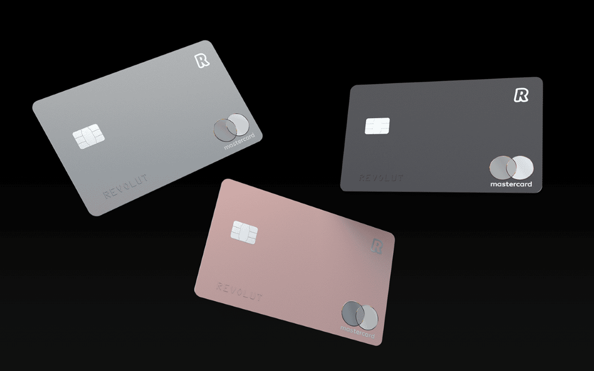 Trois cartes de crédit Revolut
