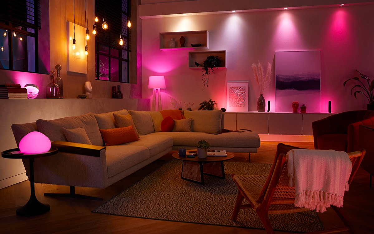 For a pack of Philips Hue bulbs purchased, the second at half price at ...