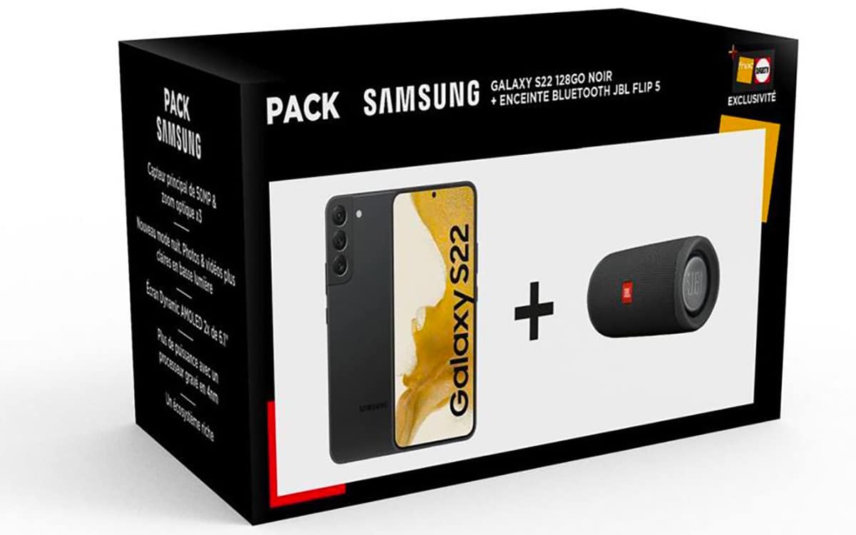 Pack Samsung Galaxy S22+ Enceinte JBL Flip 5
