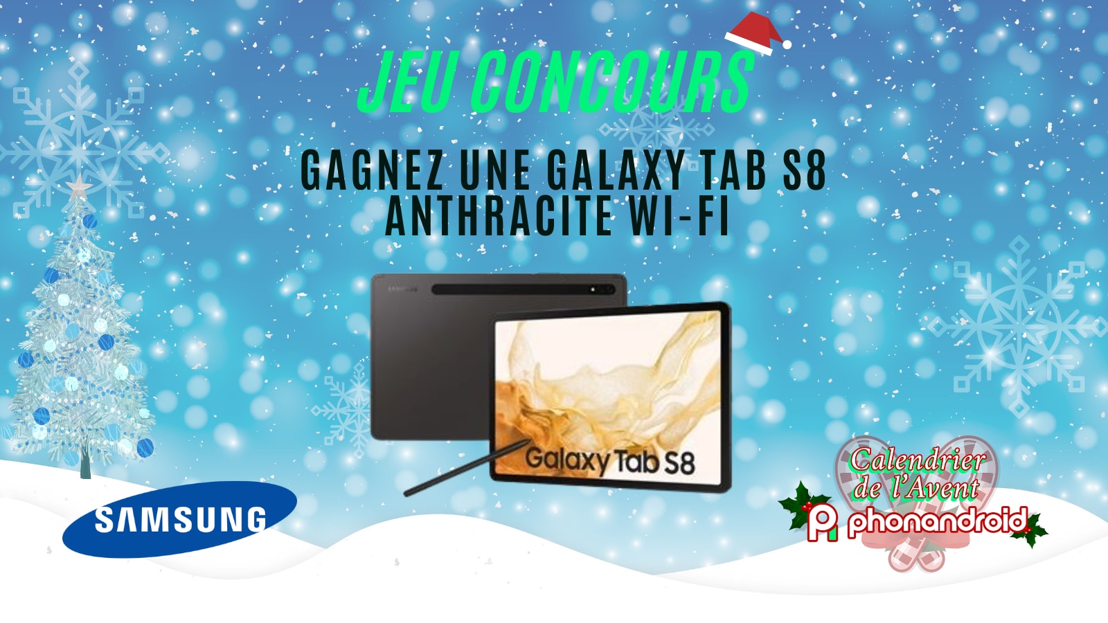 Samsung Galaxy Tab S8 gratuite concours phonandroid