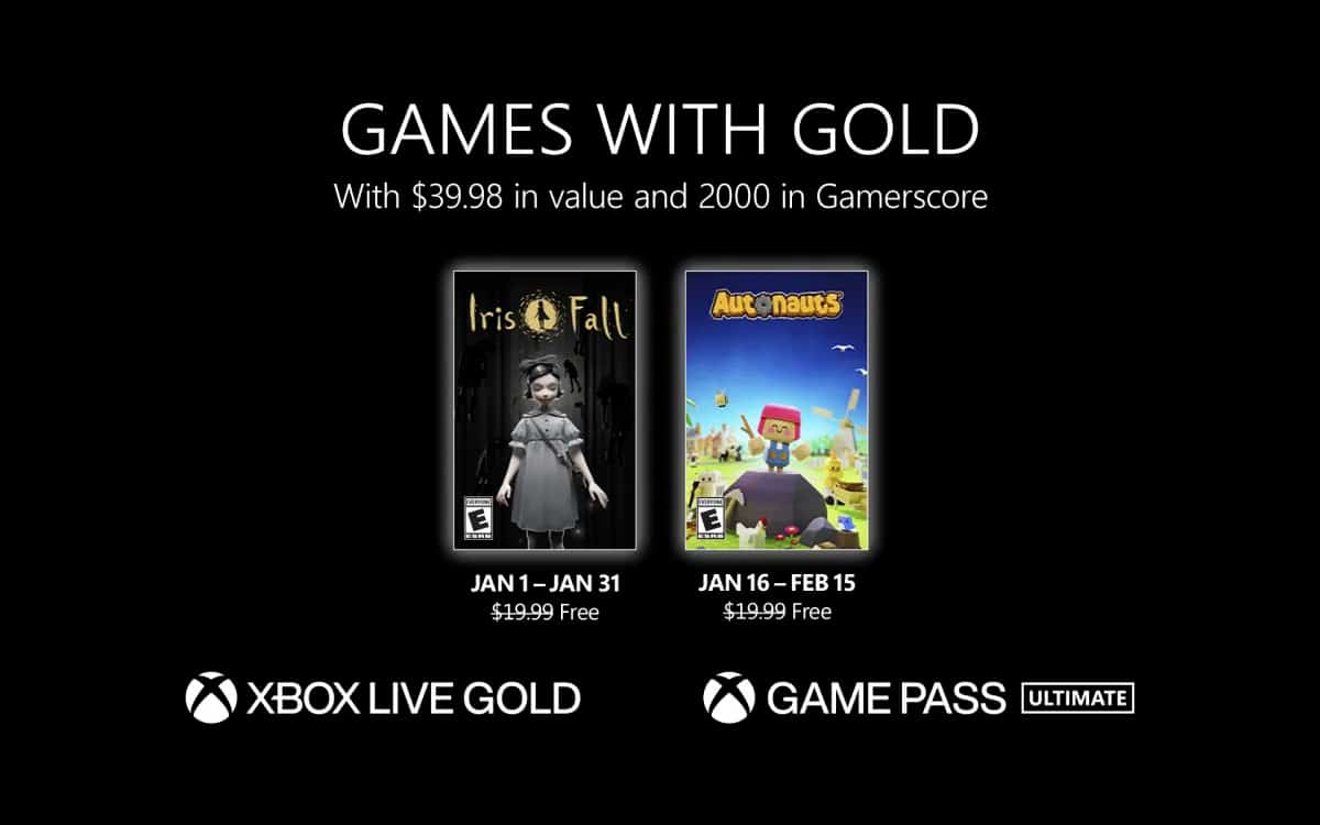 xbox games with gold janvier 2023