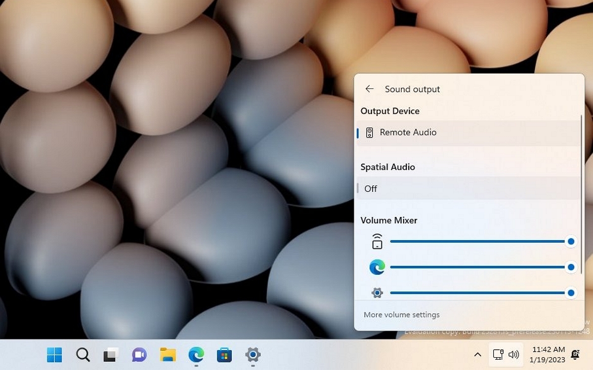 volume mixer windows 11