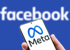 facebook meta logo smartphone