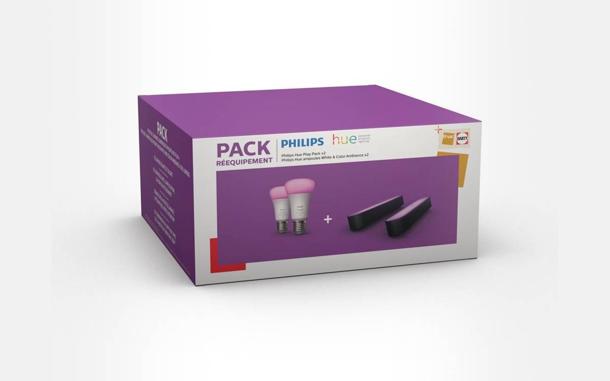 pack Philips Hue Play ampoules E27