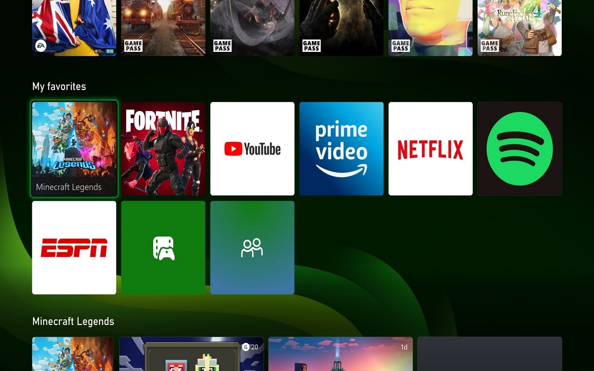 Xbox interface 2