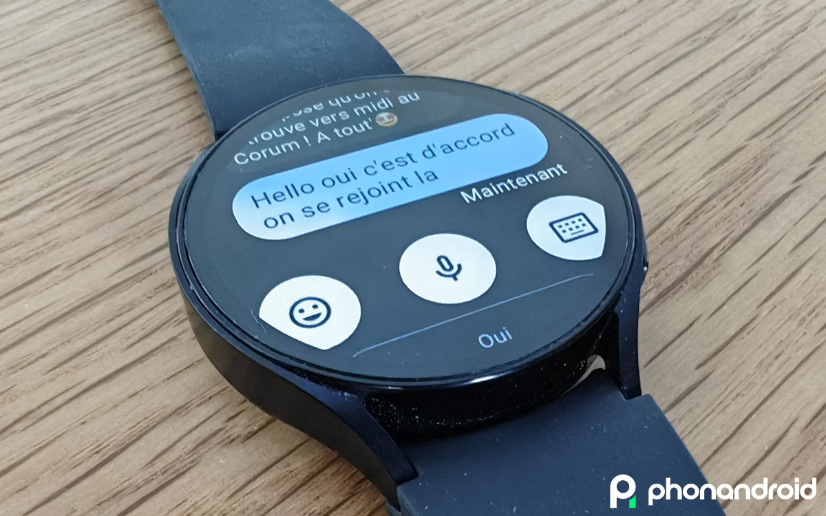 Samsung Galaxy Watch6 réponse SMS